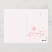 Postale Joyeux anniversaire ! Carte d'invitation Décor flo (Dos)