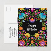 Postale Joyeux anniversaire personnalisable folklore carte (Devant / Derrière)