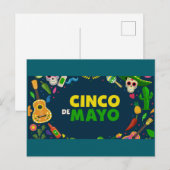 Postale Joyeux Cinco de Mayo ! Carte de vœux (Devant / Derrière)