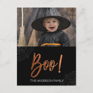 Postale Joyeux Halloween Boo ! Carte photo d'Halloween