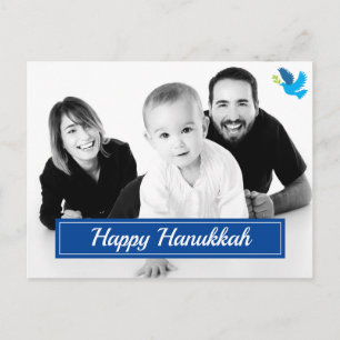 Postale 🕎 Joyeux Hanukkah, photo personnalisée, Carte per