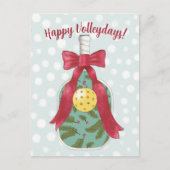 Postale Joyeux Volleydays Pickleball thème carte de vacanc (Devant)