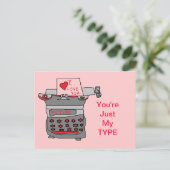 Postale Juste ma carte type (Debout devant)
