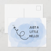 Postale Juste une petite carte de salutation (Devant / Derrière)