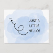 Postale Juste une petite carte de salutation (Devant)