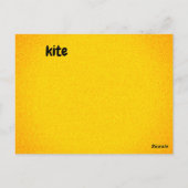 Postale k - carte flash de cerf-volant (Dos)