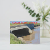 Postale Kansas Flood water CARTE POST (Debout devant)