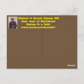 Postale Kansas Kill Deer dans une CARTE POST. (Dos)