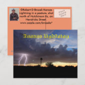 Postale Kansas Lightning POST CARTE (Devant / Derrière)