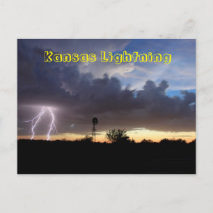 Postale Kansas Lightning POST CARTE
