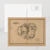 Postale Kauai, 1878, Carte d'Hawaï Vintage (Devant / Derrière)