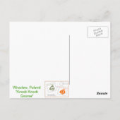 Postale "Knock Knock Gnome" - Wroclaw, Pologne Carte posta (Dos)