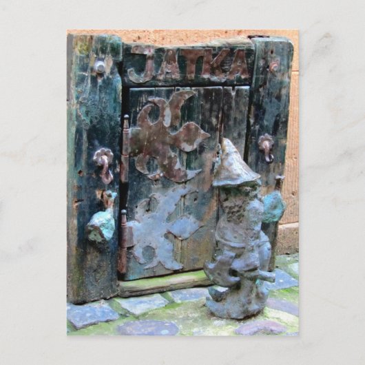 Postale "Knock Knock Gnome" - Wroclaw, Pologne Carte posta (Devant)