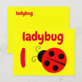 Postale l - carte flash ladybug (Devant / Derrière)