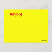Postale l - carte flash ladybug (Dos)
