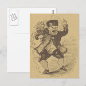 Postale La carte de dessin St. Nick de Thomas Nast (Devant / Derrière)