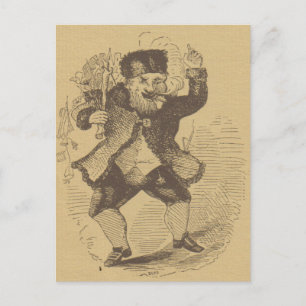 Postale La carte de dessin St. Nick de Thomas Nast