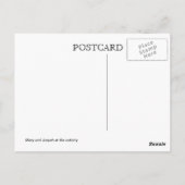 Postale La carte de la Nativité (Dos)