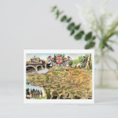 Postale La carte de la vallée de la Dordogne France (Debout devant)