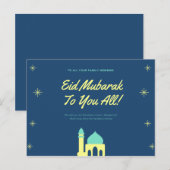 Postale La carte de l'Eid (Devant / Derrière)