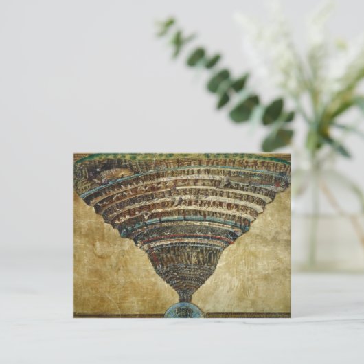 Postale La Carte de l'Enfer, Abyss de l'Enfer - Sandro Bot (Debout devant)