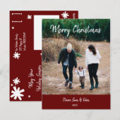 Postale La Carte de Noël (Devant / Derrière)