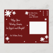 Postale La Carte de Noël (Dos)