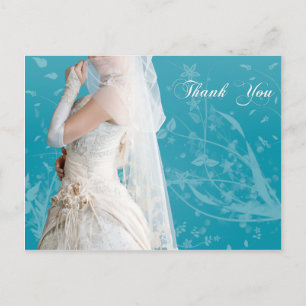 Postale La Carte de remerciements de la mariée