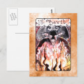 Postale La Carte de tarot (Devant / Derrière)