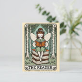 Postale La carte de tarot de la fée lectrice (Debout devant)