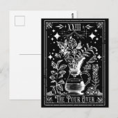 Postale La carte de tarot du café versé (Devant / Derrière)