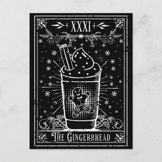 Postale La carte de tarot Gingerbread Latte (Devant)