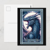 Postale La carte de tarot Godzilla (Devant / Derrière)