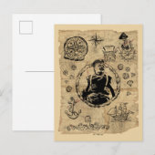 Postale La carte des bijoux des Goonies (Devant / Derrière)