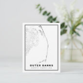 Postale La carte des Outer Banks (Debout devant)