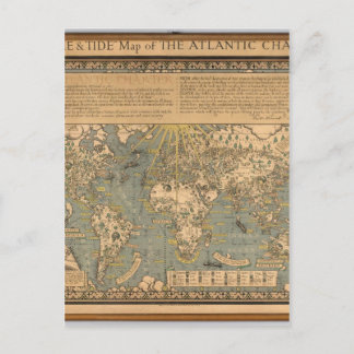 Postale La carte du Temps et du Tide