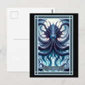 Postale La carte Kraken Tarot (Devant / Derrière)