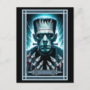 Postale La carte Monster Tarot de Frankenstein
