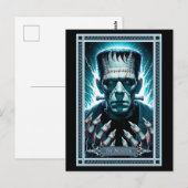 Postale La carte Monster Tarot de Frankenstein (Devant / Derrière)