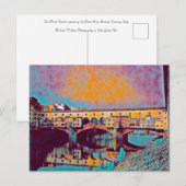 Postale La carte Ponte Vecchio (Devant / Derrière)
