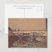 Postale La carte Ponte Vecchio (Devant / Derrière)