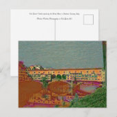Postale La carte Ponte Vecchio (Devant / Derrière)