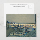 Postale La carte Ponte Vecchio (Devant / Derrière)