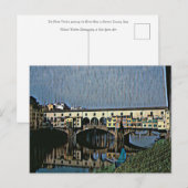 Postale La carte Ponte Vecchio (Devant / Derrière)