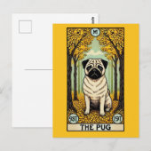 Postale La carte Tarot Carlin (Devant / Derrière)
