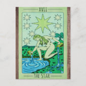 Postale La carte tarot Star XVII arcana majeure (Devant)
