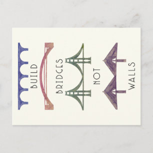 Postale La construction jette un pont sur pas la carte