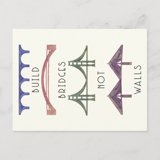 Postale La construction jette un pont sur pas la carte (Devant)