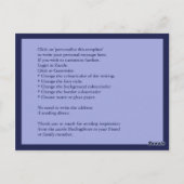 Postale La Guidance de Dieu | Un cours en miracles carte p (Dos)