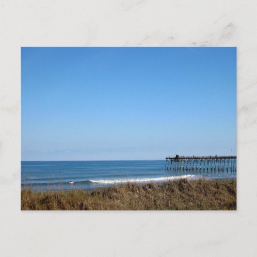 Postale La jetée de Kure Beach Caroline du Nord Carte post (Devant)
